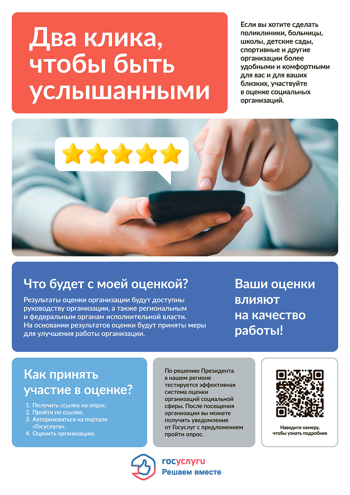 Россияне оценят учреждения социальной сферы через «Госуслуги».